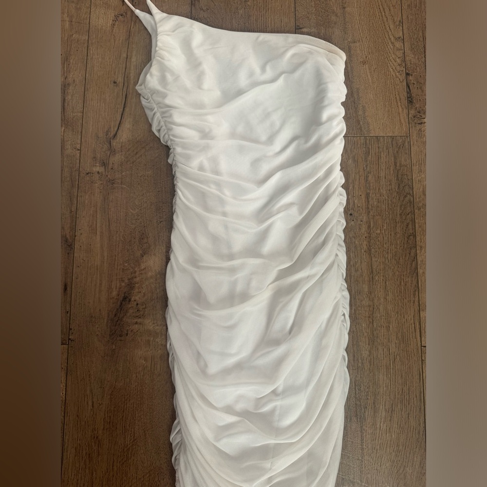 Princess Polly White one shoulder Dress